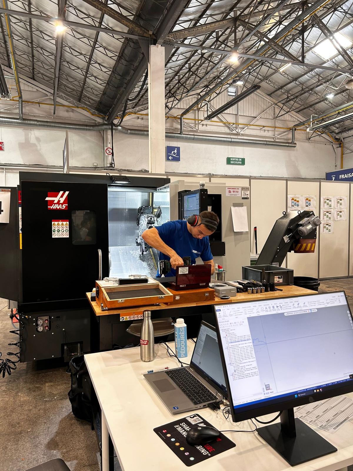Maxime en pleine compétition